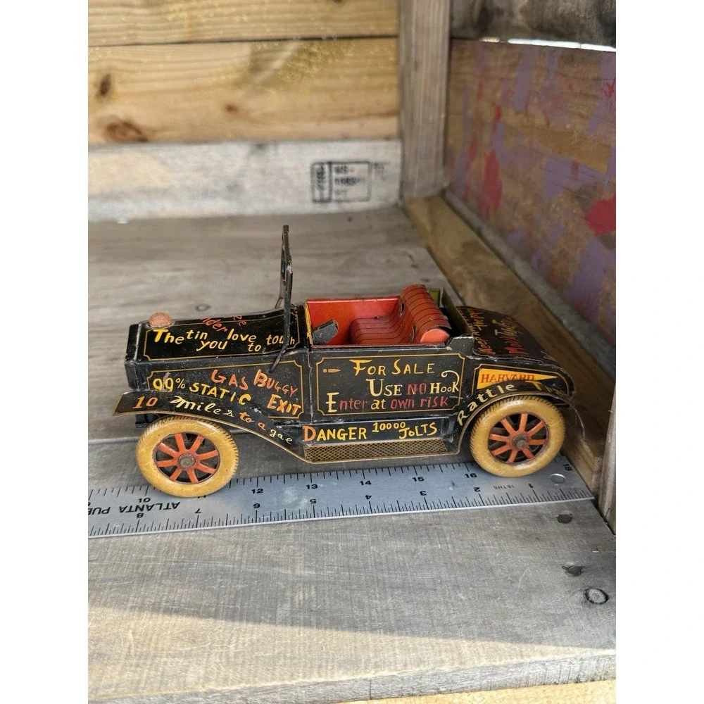 Vintage Very RARE Japan Metal Tin LINE MAR‎ toys Automobile Car 0-14009